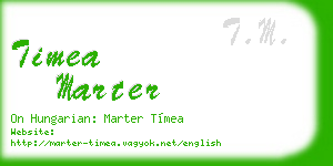 timea marter business card